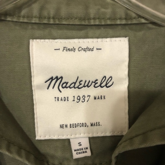 Madewell Fleet Utility Jacket Army Green Size S - Picture 4 of 4